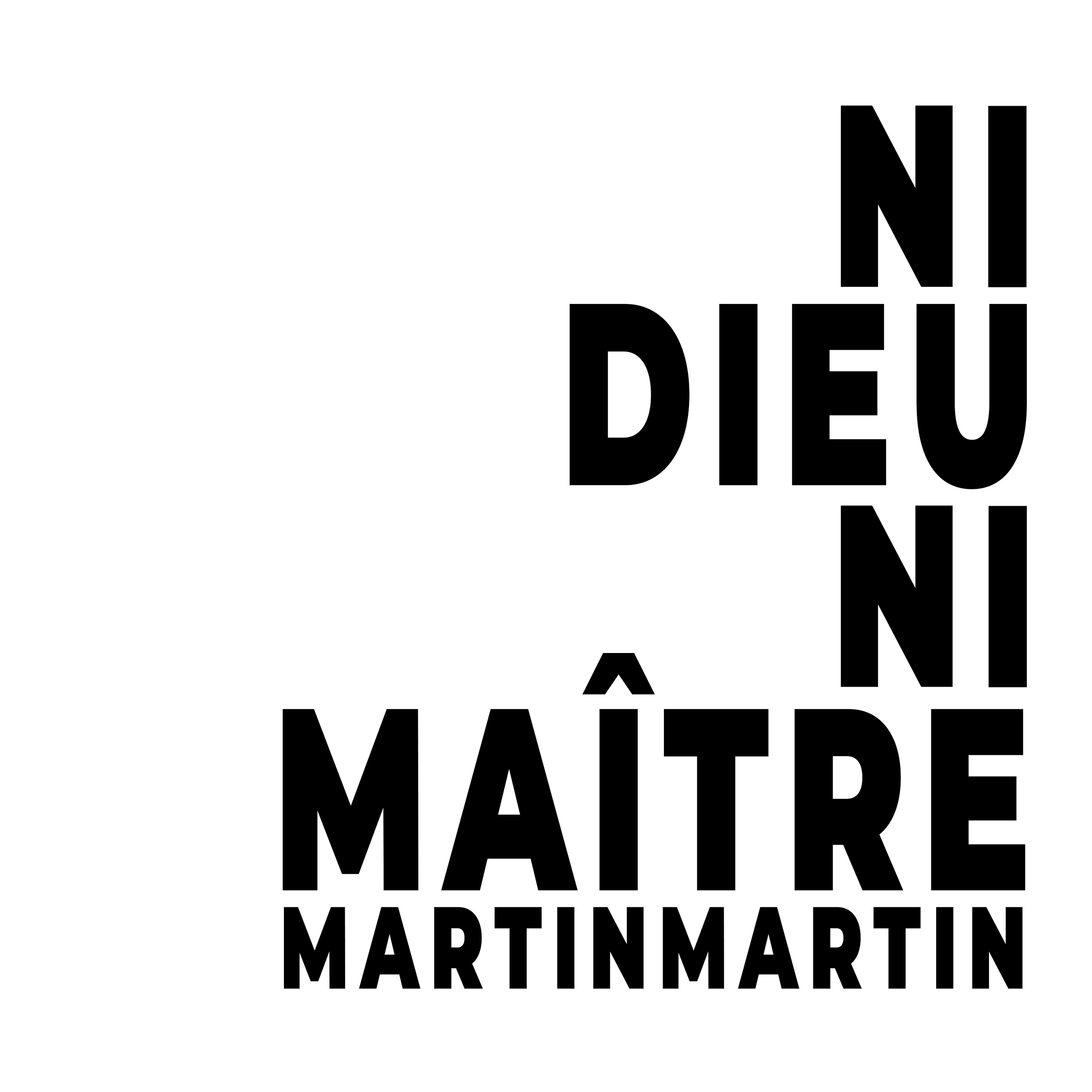MARTINMARTIN - NI DIEU NI MAÎTRE - pochette du single